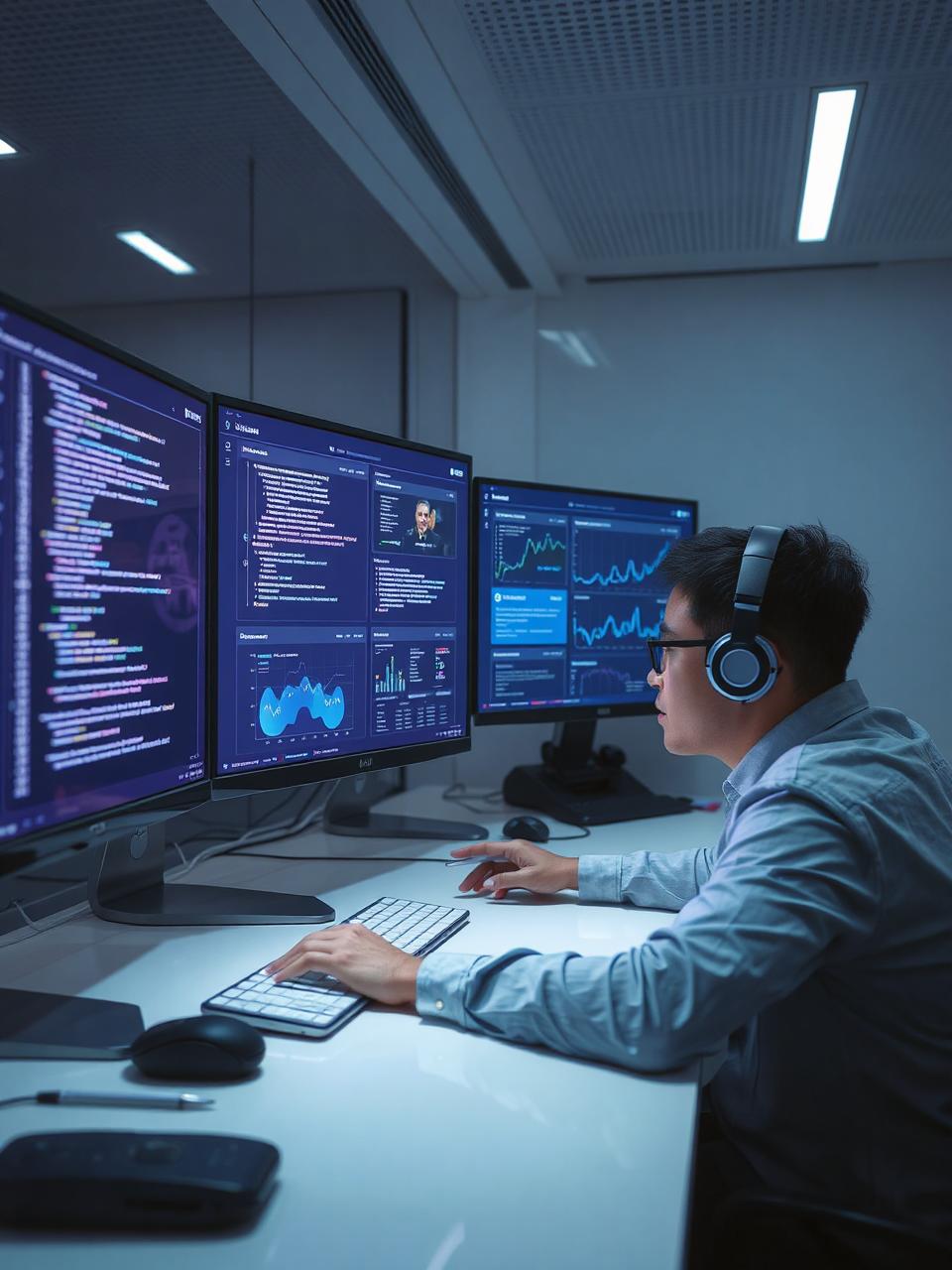 Profesional automatizando tareas con IA